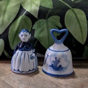 Ceramic Bell Figurines Holland Set *BIN